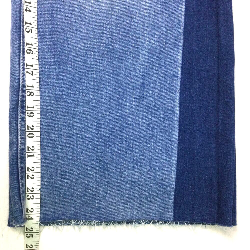 GAP Two-Tone Blue Wide Leg Jeans - Picture 13 of 14